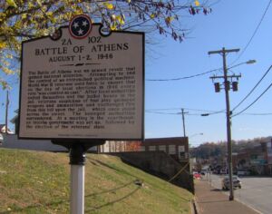 Battle of athens tennessee marker1